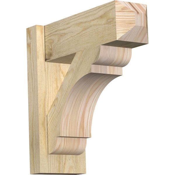 Ekena Millwork Olympic Rough Sawn Craftsman Outlooker, Douglas Fir, 6"W x 16"D x 16"H OUT06X16X16OLY04RDF - main